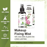 MALIAO Long Lasting Makeup Fixing Mist with Rose Water & Green Tea - 80ml - MAT Beauty