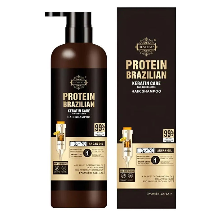 Heniways Keratin Shampoo 900ml - Brazilian Straightening Treatment for Smooth Hair - MAT Beauty
