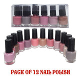 Pack of 12 Matte Peel-Off Nail Polish Collection – Eco-Friendly Formula in 12 Vibrant Colors - MAT Beauty