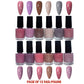 Pack of 12 Matte Peel-Off Nail Polish Collection – Eco-Friendly Formula in 12 Vibrant Colors - MAT Beauty