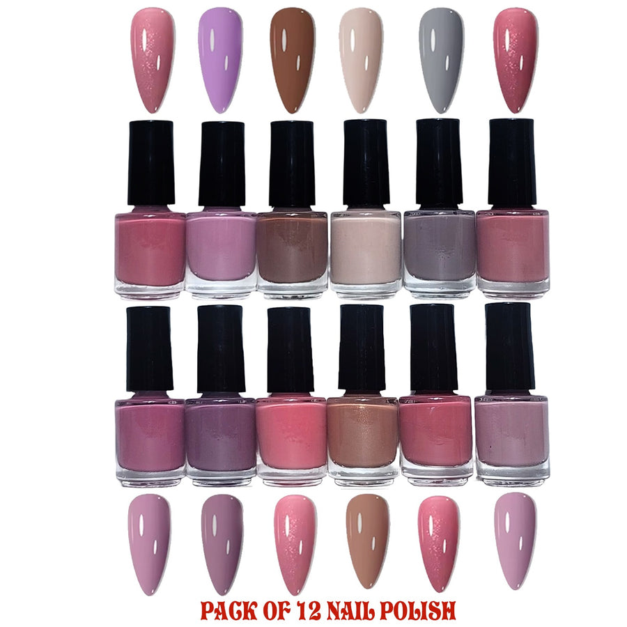 Pack of 12 Matte Peel-Off Nail Polish Collection – Eco-Friendly Formula in 12 Vibrant Colors - MAT Beauty