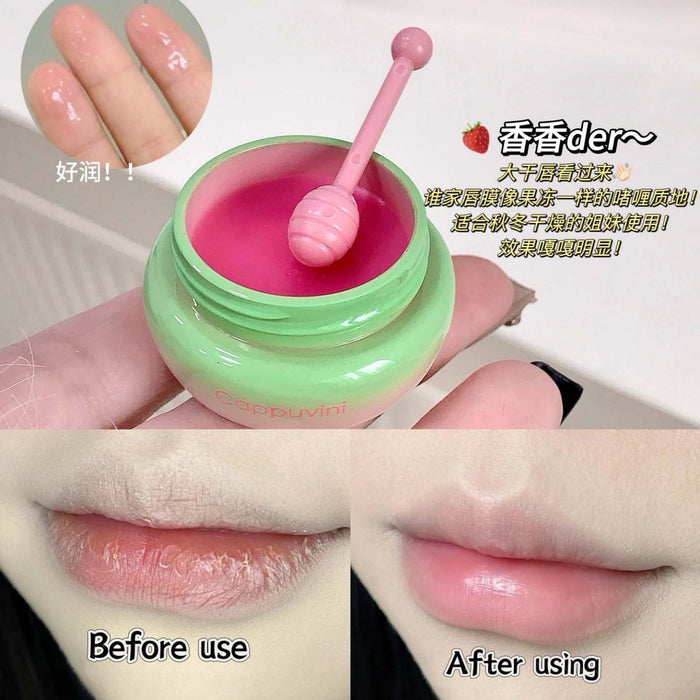 Cappuvini Honey Lip Care Set - 2 Piece Hydrating Lip Treatment - MAT Beauty