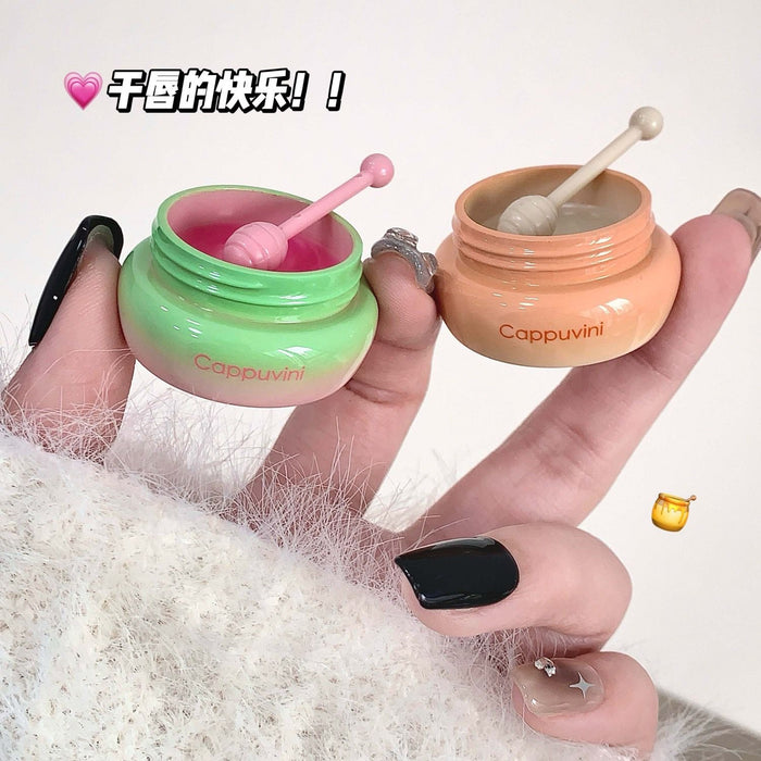 Cappuvini Honey Lip Care Set - 2 Piece Hydrating Lip Treatment - MAT Beauty