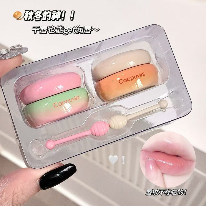 Cappuvini Honey Lip Care Set - 2 Piece Hydrating Lip Treatment - MAT Beauty