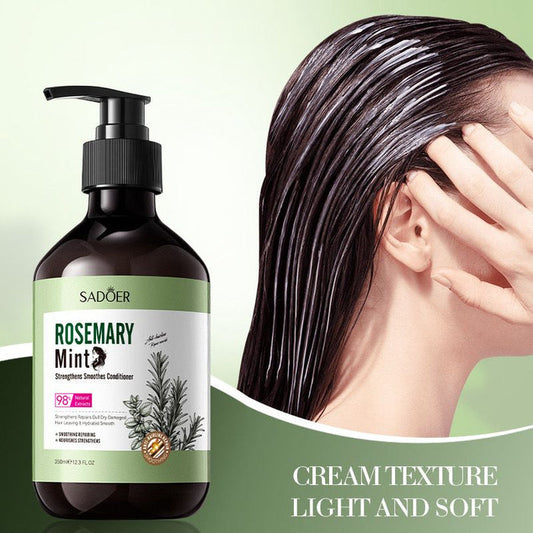 Sadoer Rosemary Mint Hair Conditioner - Strengthening, Hydrating & Smoothing Formula for Dull, Dry, Damaged Hair - MAT Beauty