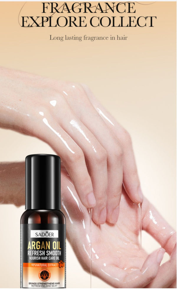 Sadoer Argan Oil Hair Care Oil 60ml for Nourished and Healthy Hair - MAT Beauty
