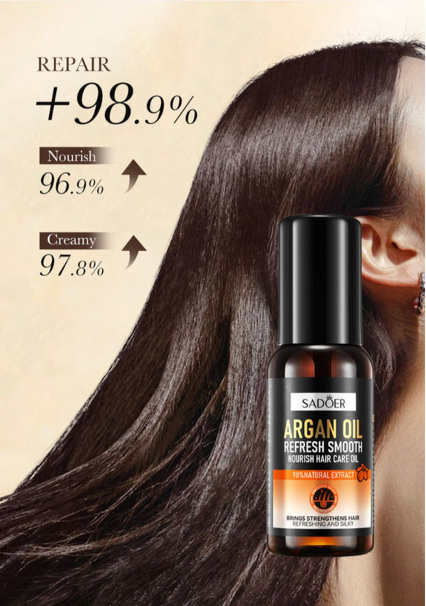 Sadoer Argan Oil Hair Care Oil 60ml for Nourished and Healthy Hair - MAT Beauty