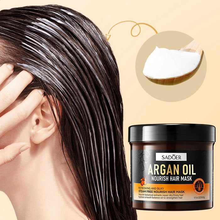 Sadoer Argan Oil Hair Mask 500g for Nourishing Hair Care - MAT Beauty