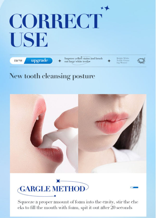 SADOER Teeth Whitening Mousse - Mint Fresh Breath Tooth Cleaning Toothpaste 60ml - MAT Beauty