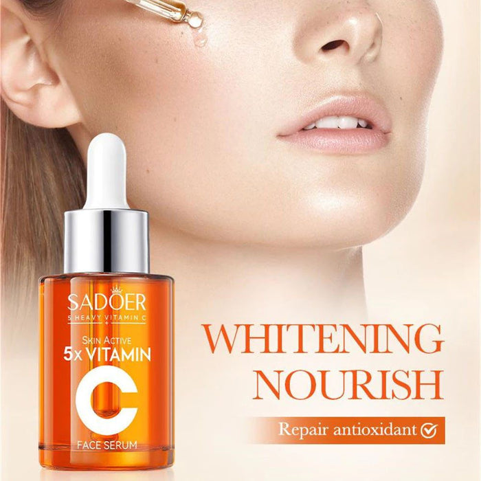 Sadoer Vitamin C Face Serum - 5x Whitening and Brightening Formula - 30ml - MAT Beauty