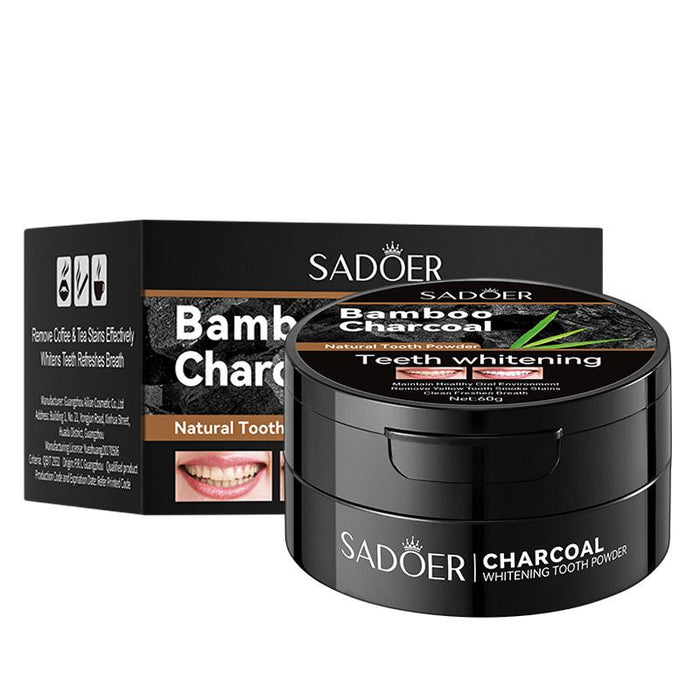 SADOER Bamboo Charcoal Tooth Powder for Clean Teeth Whitening 60g - MAT Beauty