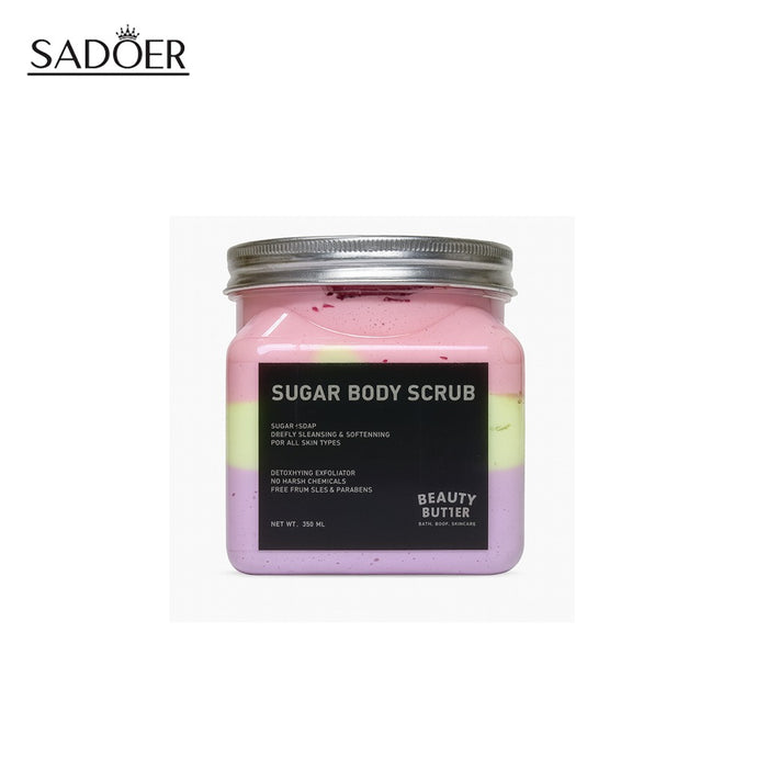 SADOER Sugar Body Scrub Beauty Butter 350ml for Glowing Skin - MAT Beauty