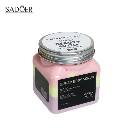 SADOER Sugar Body Scrub Beauty Butter 350ml for Glowing Skin - MAT Beauty