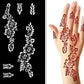 Reusable Henna Mehndi Sticker Stencil for Quick & Elegant Floral Designs - MAT Beauty