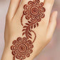Elegant Floral Henna Stencil – Back Hand Design - MAT Beauty