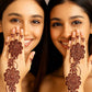 Elegant Floral Henna Stencil – Back Hand Design - MAT Beauty