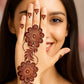 Elegant Floral Henna Stencil – Back Hand Design - MAT Beauty