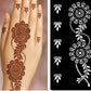 Elegant Floral Henna Stencil – Back Hand Design - MAT Beauty