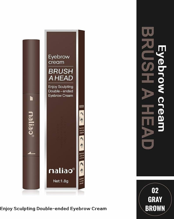 Maliao Eyebrow Cream Brush - Sculpting Double-Ended Eyebrow Cream 1.8g - MAT Beauty