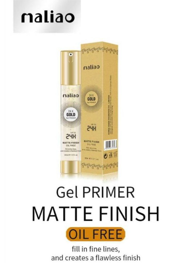Maliao Gold 24H Gel Primer - Matte Finish Oil Free for Long-lasting Wear - MAT Beauty