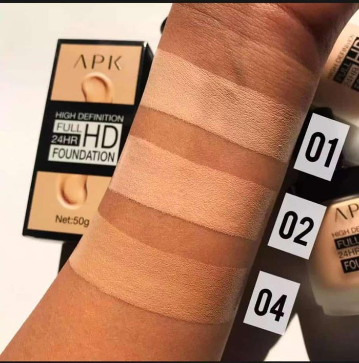 APK HD Foundation 24HR Full HD 50g for Flawless Skin - MAT Beauty