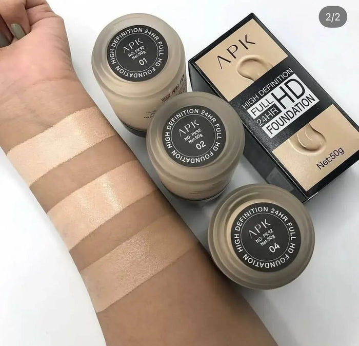 APK HD Foundation 24HR Full HD 50g for Flawless Skin - MAT Beauty
