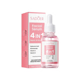 SADOER Facial Serum 30ml - 4 IN 1 with Hyaluronic Acid, Vitamin C, Vitamin E, and Nicotinamide for Moisturizing, Whitening, and Brightening - MAT Beauty