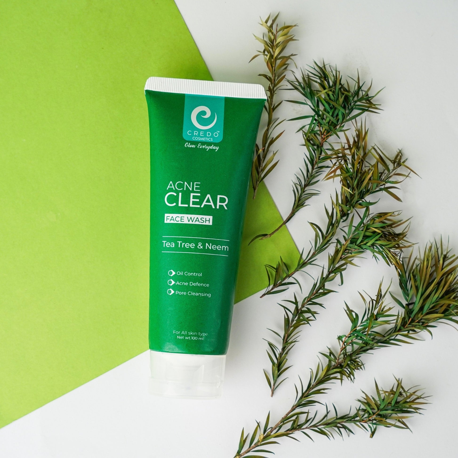 Acne Clear Face Wash with Tea Tree & Neem for Radiant Skin - MAT Beauty