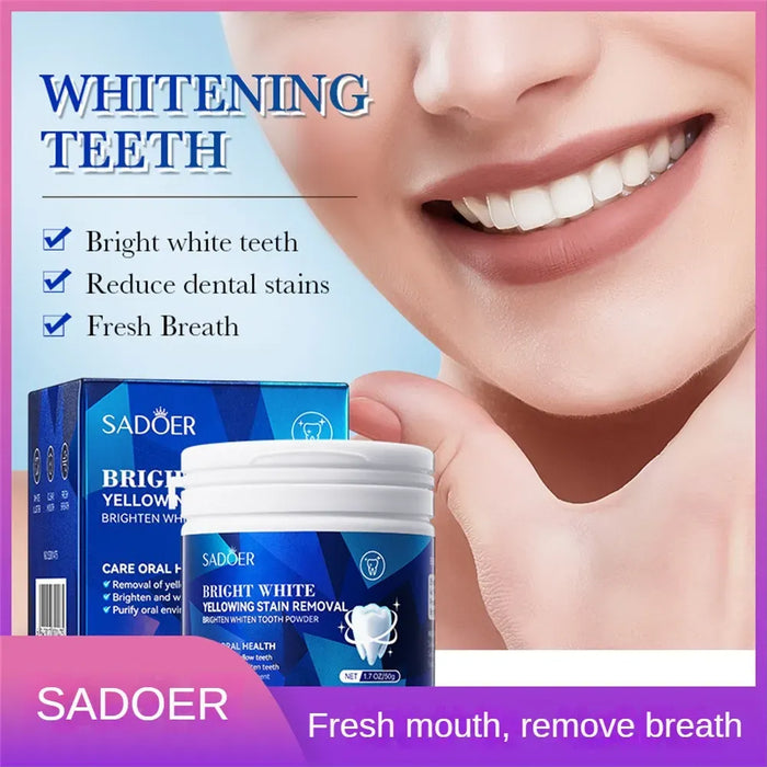 Sadoer Tooth Cleaning Powder 50g for Bright White Oral Cavity - MAT Beauty