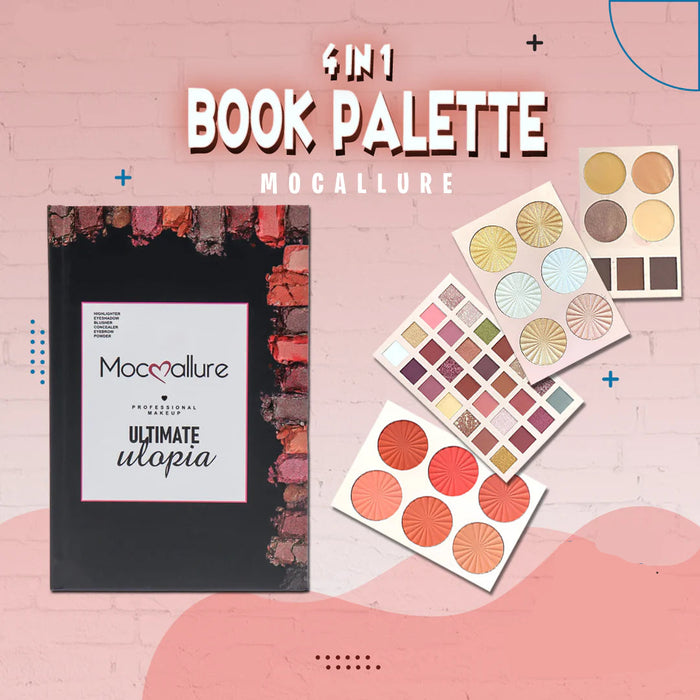 Mocallure Makeup Palette - Professional Ultimate Utopia 4 Pages Book Palette - MAT Beauty