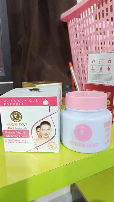 Heaven Dove Glowing Facial Cream 3 in 1 Multi Vitamin 300ml - MAT Beauty