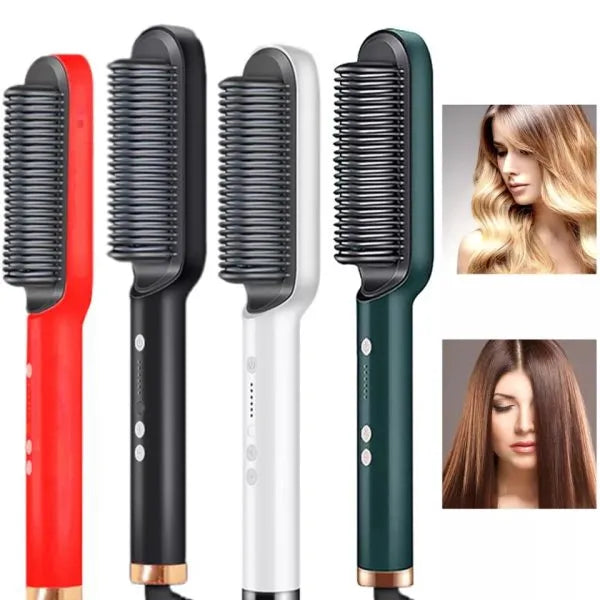 Straight Comb Hair Straightener – Fast Heating, Temperature Control, Anti-Scald