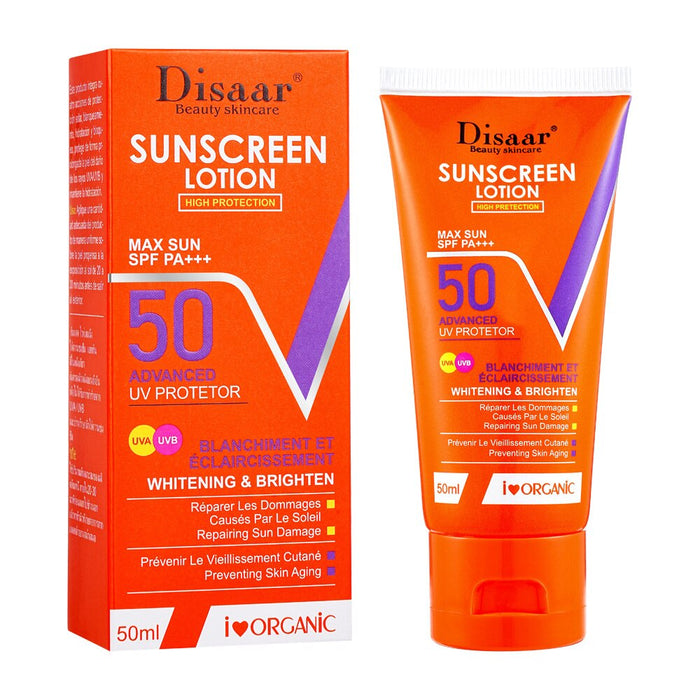 Disaar Sunscreen Lotion SPF 50 - Moisturizing Sunblock for Ultimate Outdoor Protection 50ml - MAT Beauty
