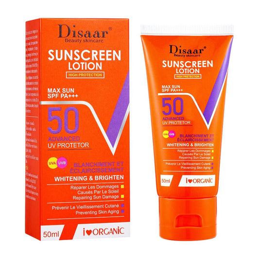Disaar Sunscreen Lotion SPF 50 - Moisturizing Sunblock for Ultimate Outdoor Protection 50ml - MAT Beauty