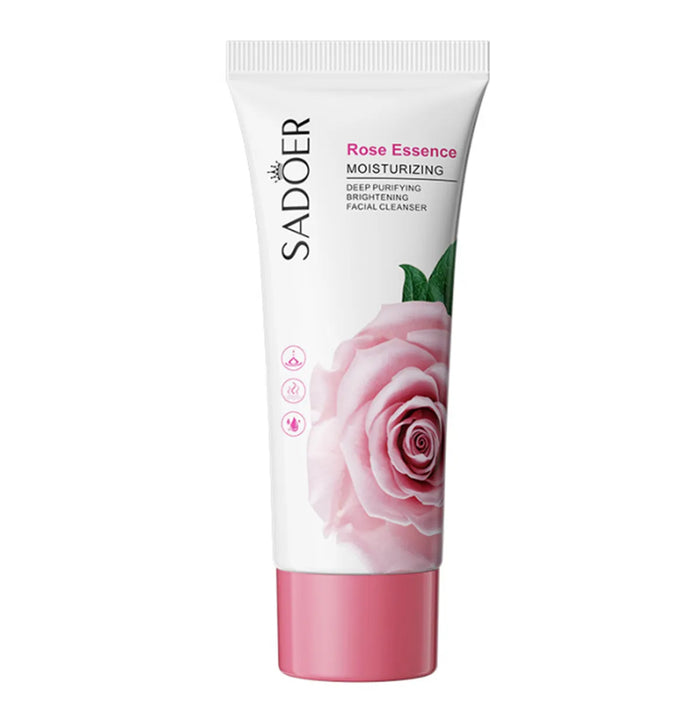 SADOER Rose Facial Cleanser 100g - Nourishing Moisturizing Formula - MAT Beauty