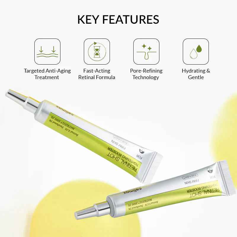 CELIMAX Vita A Retinal Shot Tightening Booster 15ml – Advanced Anti-Aging & Firming Serum | Retinol + Vitamin A Booster | Korean Skincare for Wrinkle Reduction & Skin Elasticity