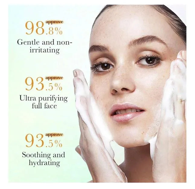 Sadoer Vitamin C Cleansing Mousse - Whitening Nourishing Facial Cleanser with Nicotinamide 150ml - MAT Beauty