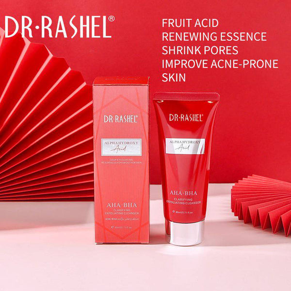 DR RASHEL AHA BHA Exfoliating Facial Cleanser 80ml - Clarifying Face Wash - MAT Beauty