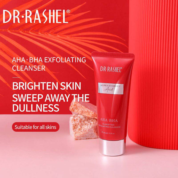 DR RASHEL AHA BHA Exfoliating Facial Cleanser 80ml - Clarifying Face Wash - MAT Beauty
