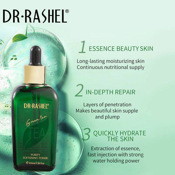 DR RASHEL Green Tea Toner - Purify and Softening Facial Toner 100ml - MAT Beauty