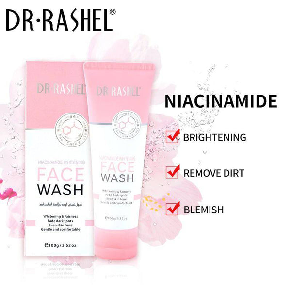 DR RASHEL Niacinamide Face Wash for Whitening and Fade Dark Spots 100g - MAT Beauty