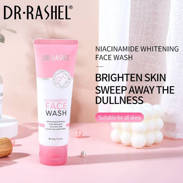 DR RASHEL Niacinamide Face Wash for Whitening and Fade Dark Spots 100g - MAT Beauty