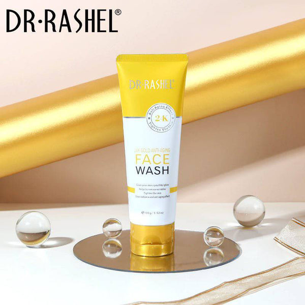 DR RASHEL 24K Gold Anti-Aging Face Wash 100g for Youthful Skin - MAT Beauty