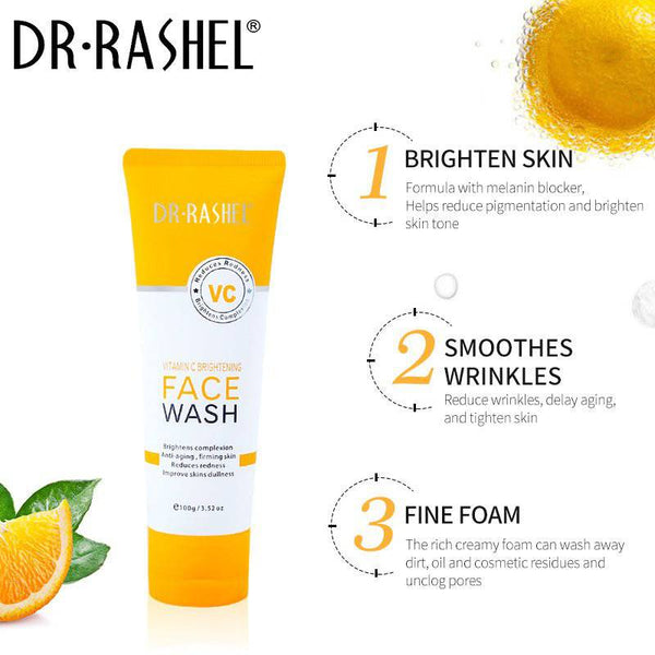 DR RASHEL Vitamin C Brightening Face Wash 100g - MAT Beauty