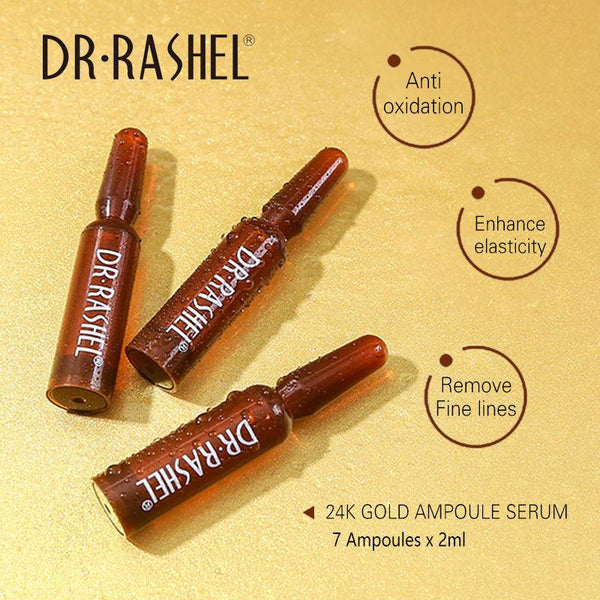 DR RASHEL 24K Gold Serum - Skin Care Ampoule Face Serum 2ml x 7pcs - MAT Beauty