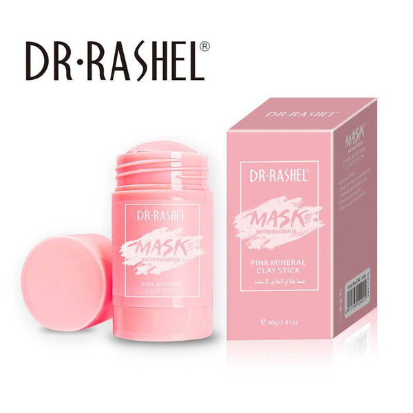 DR RASHEL Whitening Clay Mask Stick - Pink Mineral Clay for Skin Care - MAT Beauty