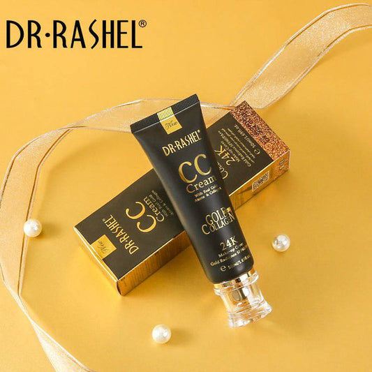 Dr Rashel 24K CC Cream Gold & Collagen Makeup Cover with SPF60/PA++ - 50ml - MAT Beauty
