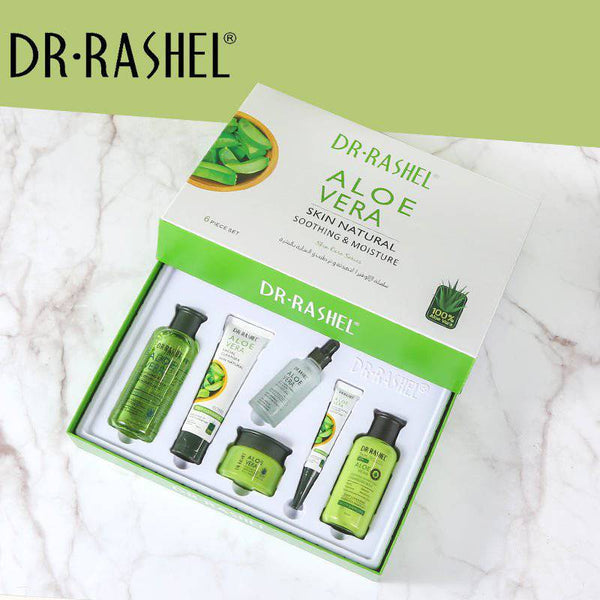 Dr Rashel AloeVera Skin Care Series - 6 Pack Natural Soothing and Moisturizing Solutions - MAT Beauty