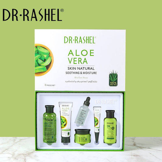 Dr Rashel AloeVera Skin Care Series - 6 Pack Natural Soothing and Moisturizing Solutions - MAT Beauty