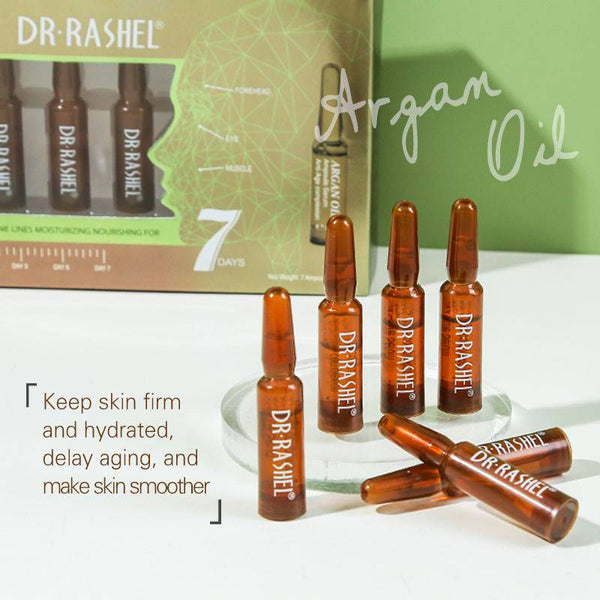 DR RASHEL Argan Oil Serum 2ml*7pcs - Nourishing Face Serum for Radiant Skin - MAT Beauty